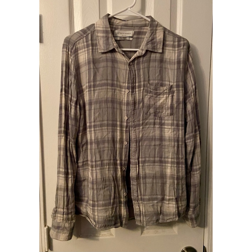 Mens long sleeve button down shirt